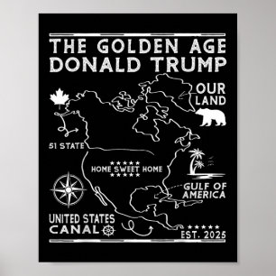 Funny Trump Greenland Panama Canal Canada Mexico G Poster