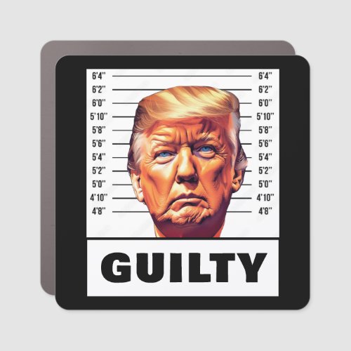 Funny Trump Guilty Car Magnet