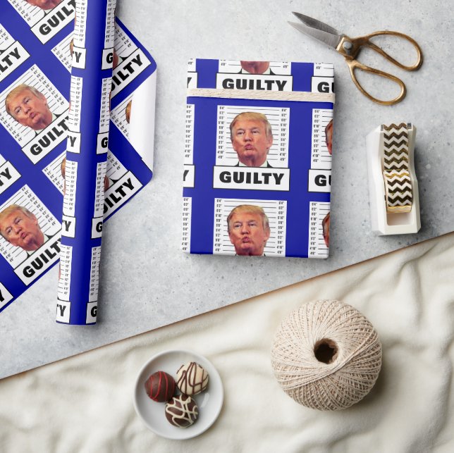 Funny Trump Guilty Wrapping Paper (Crafts)