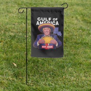 Funny Trump Gulf Of Us America 2025 Trump  Garden Flag