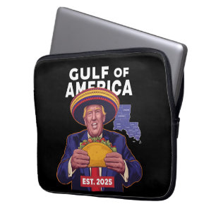 Funny Trump Gulf Of Us America 2025 Trump Laptop Sleeve
