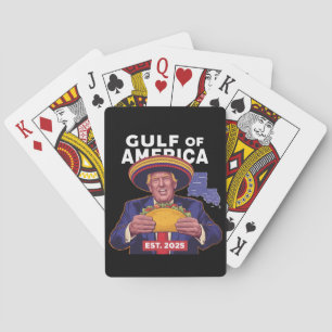 Funny Trump Gulf Of Us America 2025 Trump Poker Cards