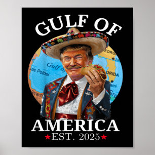 Funny Trump Gulf Of Us America 2025 Trump Poster