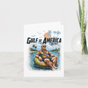 Funny Trump Gulf Of Us America Est 2025  Card