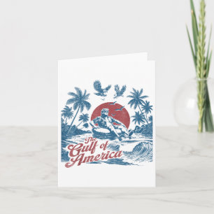 Funny Trump Gulf Of Us America Est 2025 Card