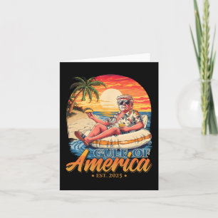 Funny Trump Gulf Of Us America Est 2025  Card