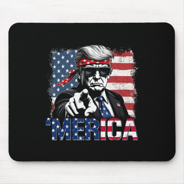 Funny Trump Gulf Of Us merica Trump Apparel  Mouse Pad (Front)