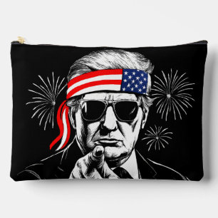 Funny Trump Gulf Of USA America 2025 4th Of July Accessory Pouch