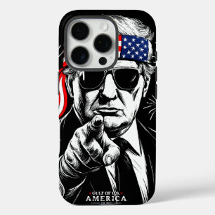 Funny Trump Gulf Of USA America 2025 4th Of July iPhone 16 Pro Case