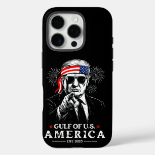 Funny Trump Gulf Of USA America 2025 4th Of July iPhone 16 Pro Case