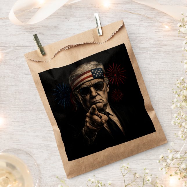 Funny Trump Gulf Of USA America 2025 4th Of July Favor Bag (Clipped)