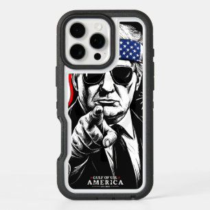 Funny Trump Gulf Of USA America 2025 4th Of July iPhone 16 Pro Max Case