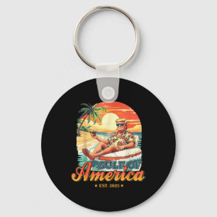 Funny Trump Gulf Of Usa America Est 2025 Keychain