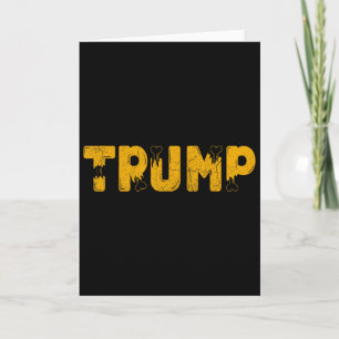 Funny Trump Halloween Spooky Trump Costume Men Wom Card