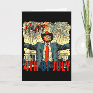 Funny trump happy 4th of july independence day Fun Card