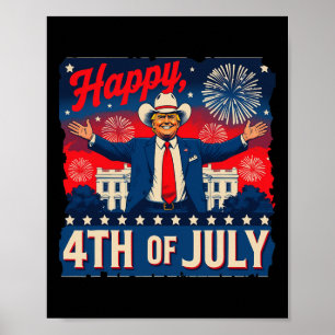 Funny Trump Happy 4th Of July Poster