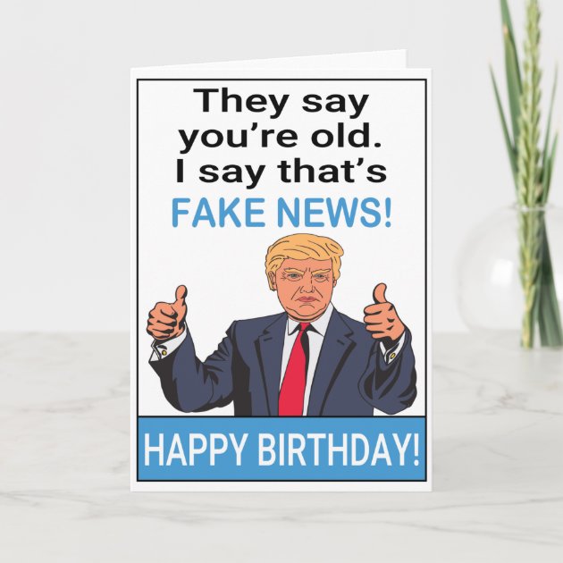 Funny Trump Happy Birthday Card | Zazzle.com