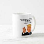 Funny Trump Happy Grandpa Day Birthday Coffee Mug (Front Right)