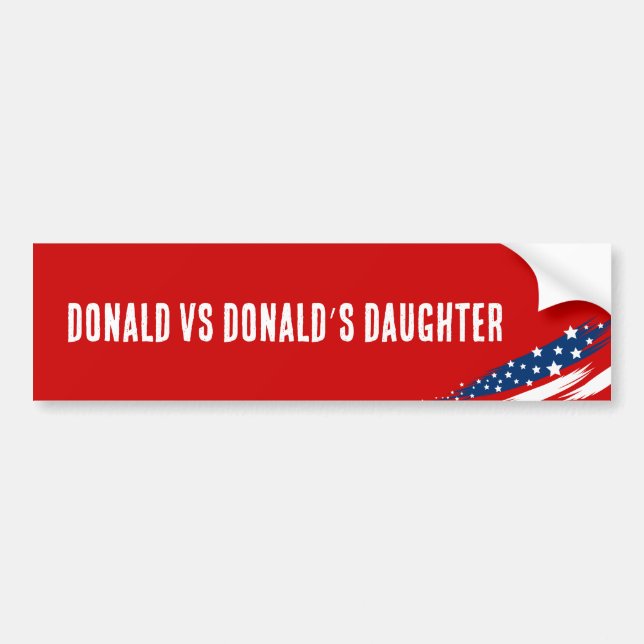 Funny Trump Harris 2024 Election Bumper Sticker (Front)