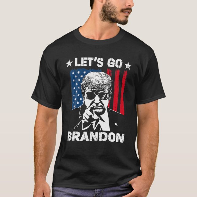 Funny Trump Lets Go Brandon Lets Go Brandon US Fla T-Shirt (Front)