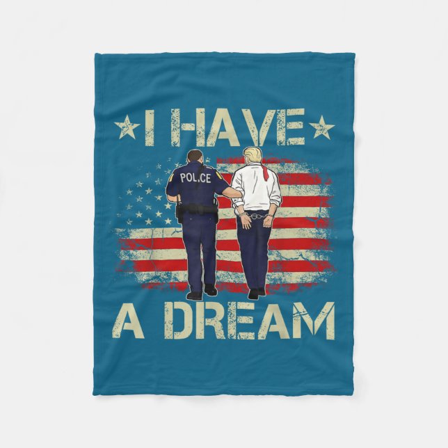 Funny Trump Lice Saying Humor Quote  Fleece Blanket (Front)