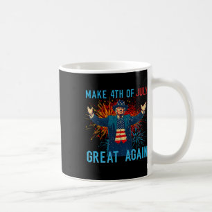 Funny Trump Make 4th Of July Great Again Firework  Coffee Mug