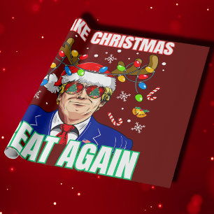 Funny Trump Make Christmas Great Again Wrapping Paper