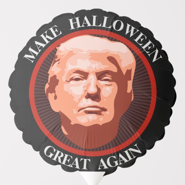 Funny Trump Make Halloween Great Balloon (Front)