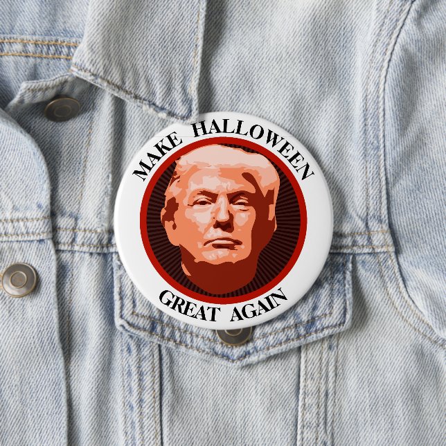 Funny Trump Make Halloween Great Button (In Situ)