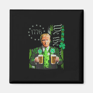 Funny Trump Make St Patrick's Day Great Again Iris Magnet