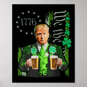 Funny Trump Make St Patricks Day Great Again Poster