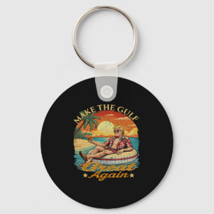 Funny Trump Make The Gulf Great Trump Merchandis Keychain