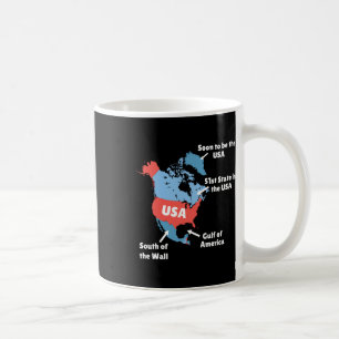 Funny Trump Map Of Usa - Canada  Coffee Mug