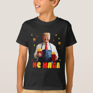 Funny Trump Mc Mega Fries Fast Food  T-Shirt