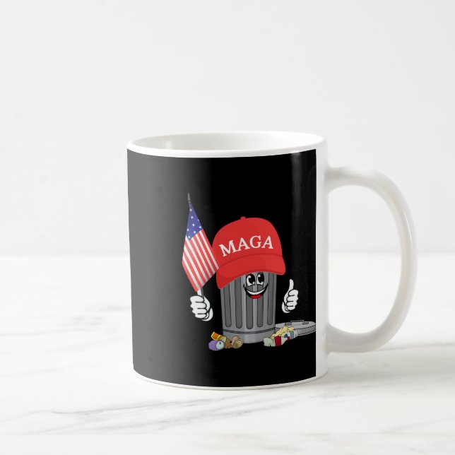 Funny Trump Mega Garge Can Cartoon Character Ameri Coffee Mug (Right)