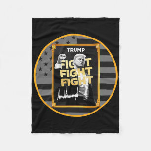 Funny Trump Meme Coin Crypto President Meme  Fleece Blanket