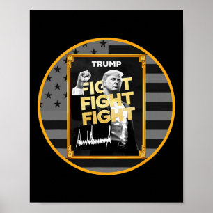 Funny Trump Meme Coin Crypto President Meme Poster