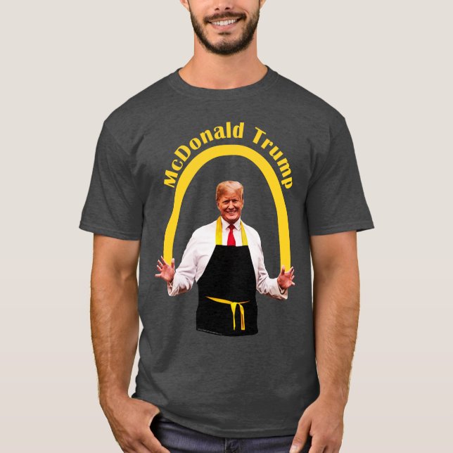 Funny Trump Meme President Donald Trump Fries T-Shirt (Front)