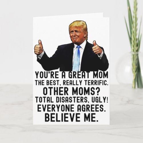 Funny Trump Mothers Day  Card
