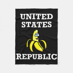 Funny Trump Nana Biden Republic Usa Republican Fleece Blanket