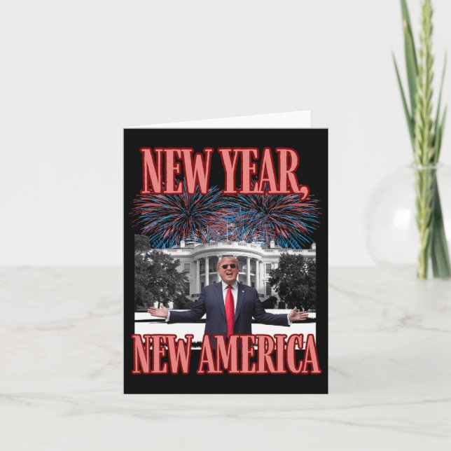 Funny Trump New Year  Card (Front)