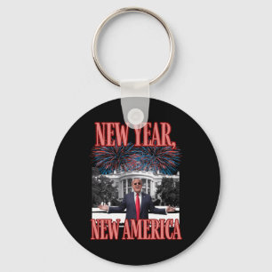 Funny Trump New Year  Keychain
