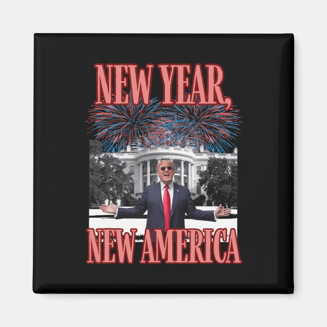 Funny Trump New Year  Magnet (Front)