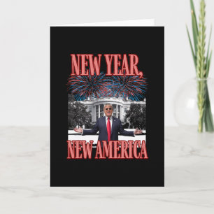 Funny Trump New Year New America Republican Sequel Card