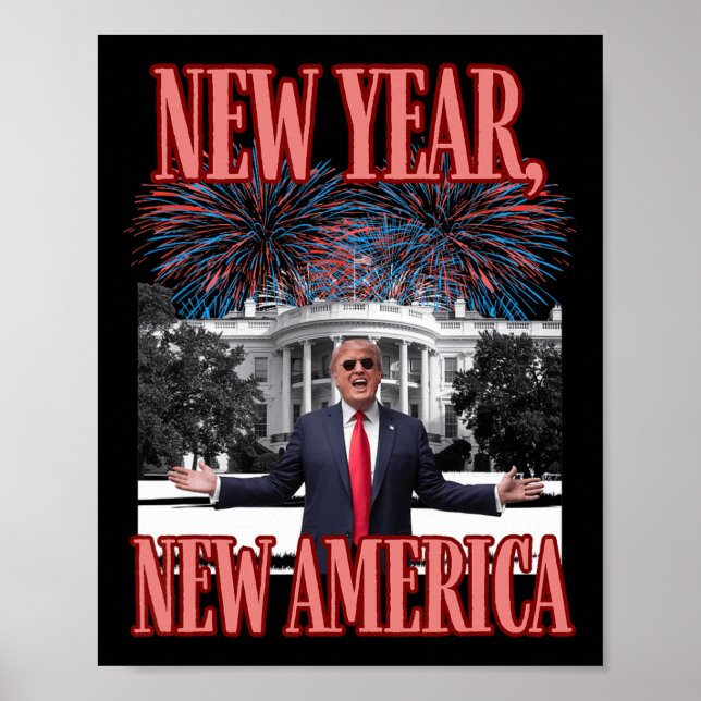 Funny Trump New Year  Poster (Front)