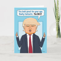 Funny Trump Not Fake News Birthday Card