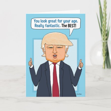 Funny Trump Not Fake News Birthday Card