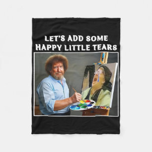 Funny Trump Painting Liberal Tears Political Gift  Fleece Blanket