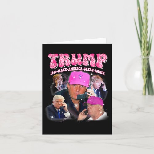 Funny Trump Pink Miss Me Yet Trump 2024 Take Ameri Card