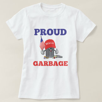 Funny Trump proud MAGA Cartoon Garbage American T-Shirt